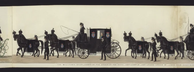 Parte de la Vista Panorámica del Cortejo Fúnebre Completo de Arthur, Duque de Wellington