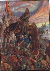 Después de la Batalla de Hastings, ilustración de 