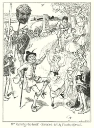 Ilustración de El progreso del peregrino de John Bunyan (litografía)