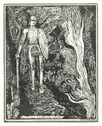 Ilustración de El progreso del peregrino de John Bunyan (litografía)