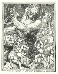 Ilustración de El progreso del peregrino de John Bunyan (litografía)