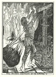 Ilustración de El progreso del peregrino de John Bunyan (litografía)