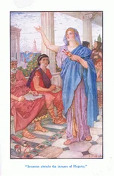 Sinesio asiste a las conferencias de Hipatia