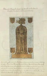 Lápida de mármol de Lord Thomas Howard, Duque de Norfolk, 1637