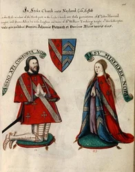 Sir John Howard III y su segunda esposa Alice Tendring