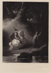 Meg Merrilies encontrando al joven Hazelwood