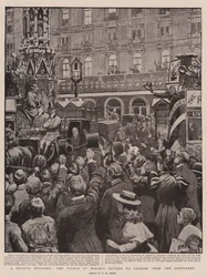 Una cálida bienvenida, el regreso del príncipe de Gales a Londres desde el continente