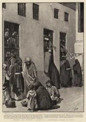 Alimentando a los Hambrientos, una Escena en una Prisión Provincial en Egipto