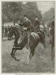 El paseo diario del Rey Jorge en Hyde Park