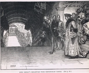 La partida del Rey Enrique de Henningham Castle 1506