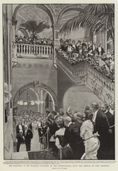 La Recepción de los Ministros de Su Majestad en el Club Constitucional, la llegada de Lord Salisbury