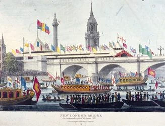 Puente de Londres nuevo, Londres, 1831