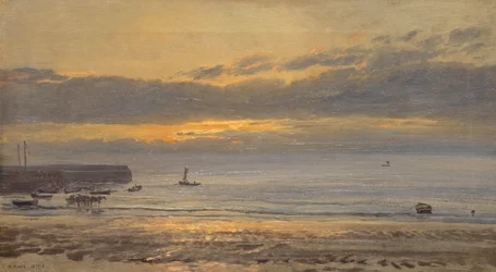 Antes del amanecer, Scarborough - marea baja, 1878