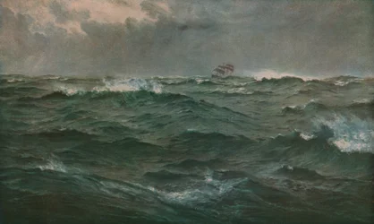 Mal tiempo en el Mediterráneo, 1874, c1930