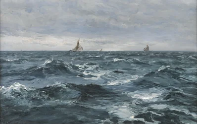 Vela en un mar agitado