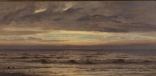 La orilla del mar, tarde
