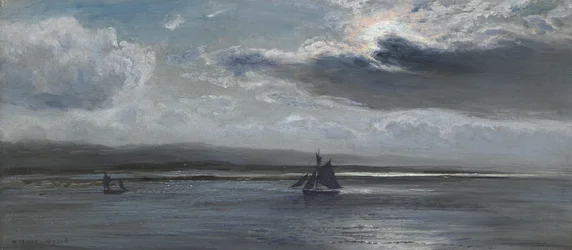 El Traeth Mawr, luz de luna, 1872-73