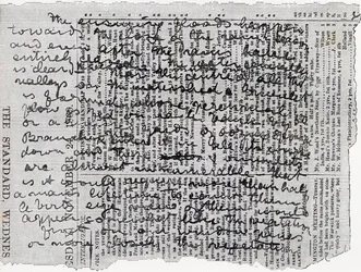 Fragmento del diario de Stanley, ilustración de 