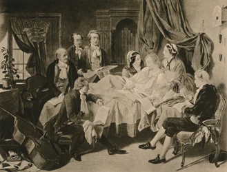El lecho de muerte de Mozart