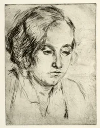 Retrato de la hermana del artista, Ella Wahlgreen Nielsen