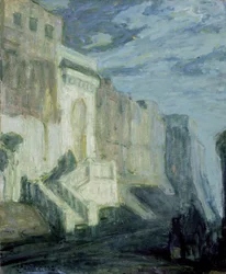 Luz de luna: murallas de Tánger