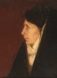 Perfil de la cabeza de una mujer