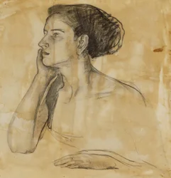 Estudio para el retrato de la Sra. Atherton Curtis