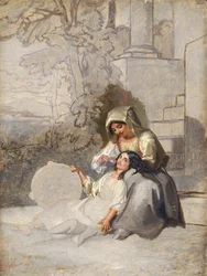 Campesinos italianos (óleo sobre lienzo)