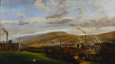 Paisaje industrial de Gales del Sur