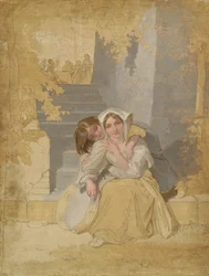 La pandereta (óleo sobre lienzo)