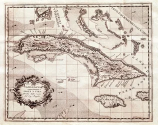 Las islas de las Antillas Mayores (mapa