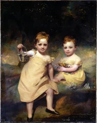 Doble retrato de William Thorold Wood y Charles Thorold Wood