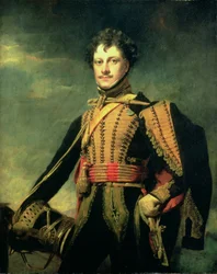 Teniente Coronel Sir John James Fraser en uniforme de húsar
