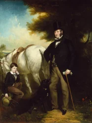 Sir John Henry Lethbridge y su hijo