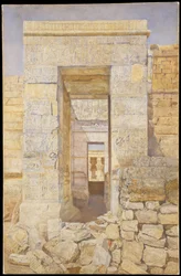 Entrada este, Sala de Tiberio, Templo de Isis, Philae