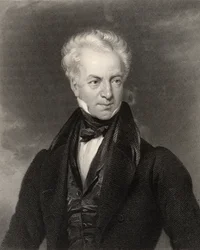John Baron, grabado por W. Holl, de 
