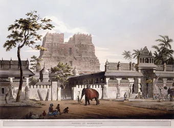 Pagoda en Ramisseram, 1803