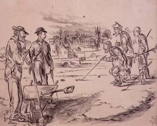Midiendo, ilustración de la revista 