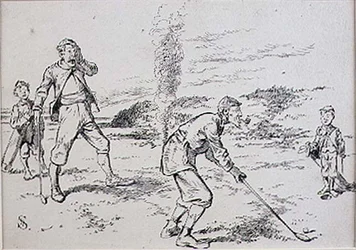 El Golfista Distraído, ilustración de la revista 
