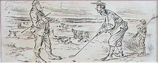 El Golfista Vacilante, ilustración de la revista 