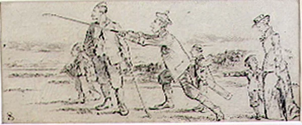 El golpe desafortunado, ilustración de la revista 