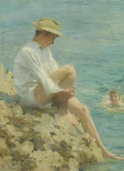 Niños bañándose