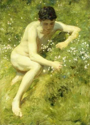 En el prado, 1906