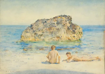 Los bañistas de sol, 1921
