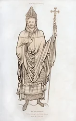 Un arzobispo, finales del siglo XII, 1843