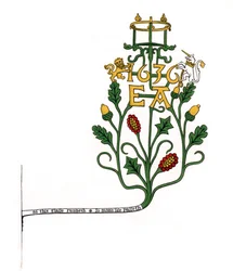 Soporte para un reloj de arena, 1636, 1843