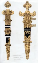 Daga y espada, principios del siglo XVI, 1843