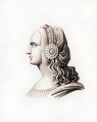 Tocado, principios del siglo XVI, 1843