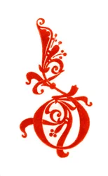 Letra inicial D, siglo X, 1843