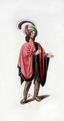 Vestimenta masculina, c1480, 1843